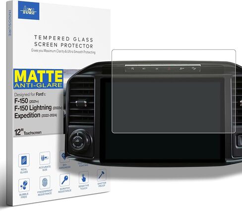 for 2023 2024 2025 2026 Ford Super Duty F250 F350 F450 Tempered Glass Screen Protector 12" Touchscreen SuperDuty F-250 F-350 F-450 Anti Glare (Matte) in Kuwait
