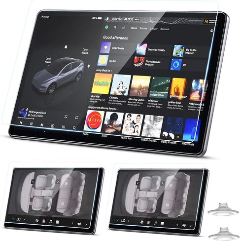 Tesla Screen Protector for Model Y Accessories 2026, 16"+2×8" Rear, 3PCS in Saudi Arabia