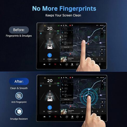 Tesla Screen Protector for Model Y Accessories 2026, 16"+2×8" Rear, 3PCS in Saudi Arabia