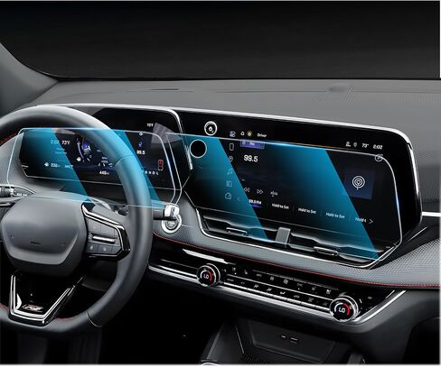 For 2025 2026 2027 Chevrolet Equinox Screen Protector - (2PCS) 9H HD Tempered Glass - Chevy Equinox (LT, RS, Activ) 11.3 Inch Touchscreen & 11 Inch Instrument Accessories in Saudi Arabia