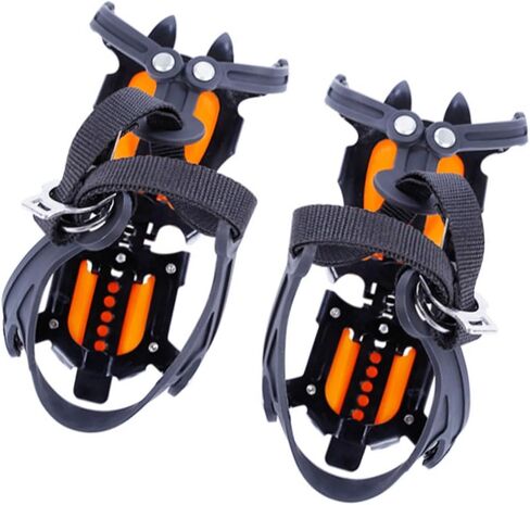 10 Grades Counter Slip Crampons for Mountaineering and Ice Climbing Quick Disconnect Belts Permanent Small Design All Terrains Quick Disconnect Ice Cleats in Kuwait