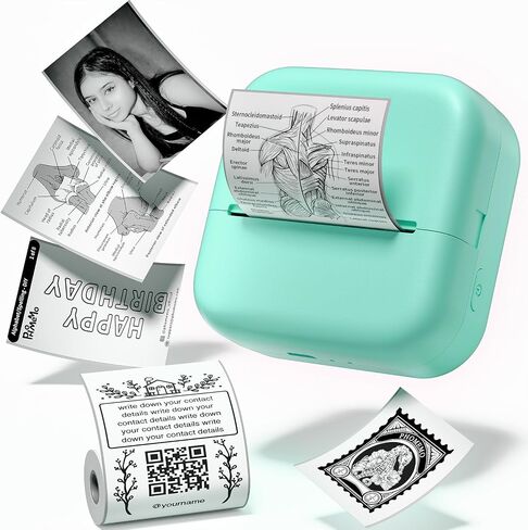 طابعة ملصقات Ponek Print Pod Mini، طابعة حرارية صغيرة M02X in Kuwait