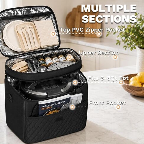 CROTIRAD Insulated Pressure Cooker Carrying Bag for 6-8 QT Instant Pot in Kuwait