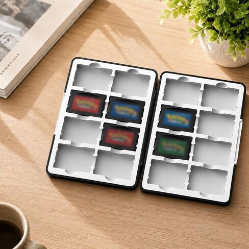 VANPARK Game Card Case for Gameboy Advance Game, 16 Silicone Slots Magnetic Closure Organizer Holder for GBA Cartridges in Kuwait