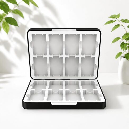 VANPARK Game Card Case for Gameboy Advance Game, 16 Silicone Slots Magnetic Closure Organizer Holder for GBA Cartridges in Kuwait