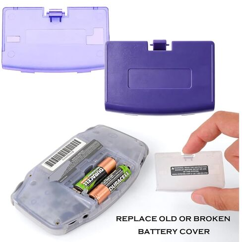 2PCS Replacement Purple Battery Cover Case Door for Gameboy Advance GBA in Kuwait