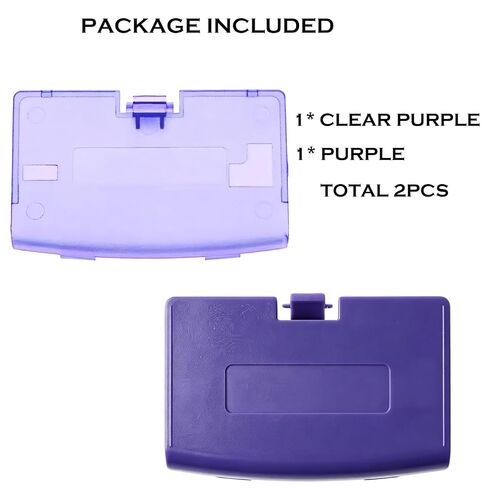 2PCS Replacement Purple Battery Cover Case Door for Gameboy Advance GBA in Kuwait