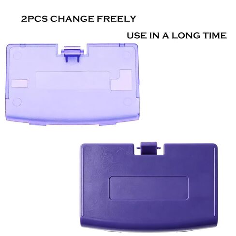 2PCS Replacement Purple Battery Cover Case Door for Gameboy Advance GBA in Kuwait