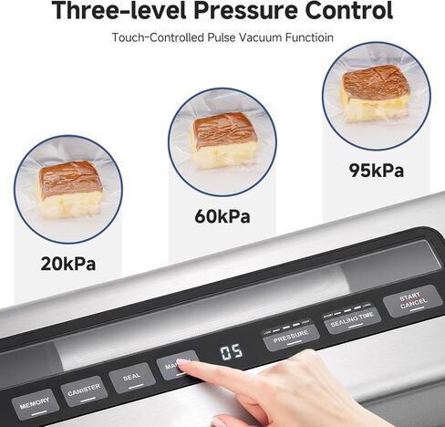 AAOBOSI 95KPa 9-in-1 Wet/Dry Vacuum Sealer, 8X Freshness in Kuwait