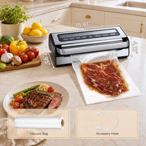 AAOBOSI 95KPa 9-in-1 Wet/Dry Vacuum Sealer, 8X Freshness in Kuwait