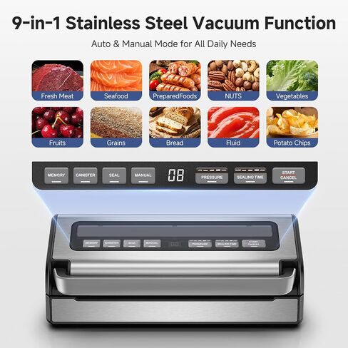 AAOBOSI 95KPa 9-in-1 Wet/Dry Vacuum Sealer, 8X Freshness in Kuwait