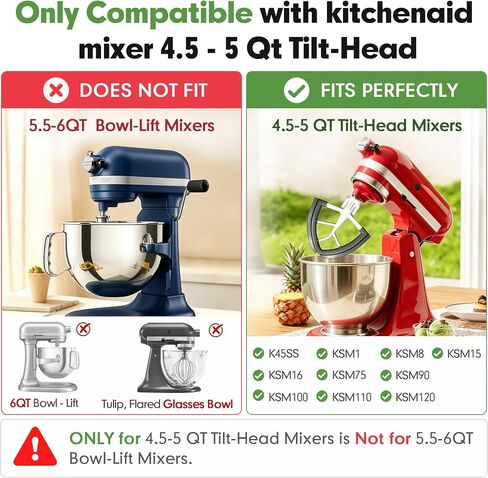 Flex Edge Paddle Attachment for KitchenAid Mixer, 4.5-5 Qt Tilt-Head,Gray in Saudi Arabia