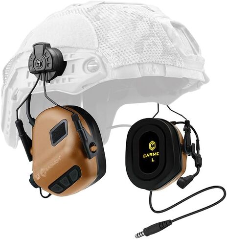 EARMOR M32 PLUS Tactical Headset With Mic, U-174 Connector and ARC Rail Attachments for Military Helmets in Kuwait