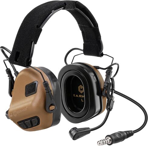 EARMOR M32 PLUS Tactical Headset With Mic, U-174 Connector and ARC Rail Attachments for Military Helmets in Kuwait