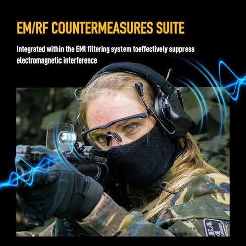 EARMOR M32 PLUS Tactical Headset With Mic, U-174 Connector and ARC Rail Attachments for Military Helmets in Kuwait