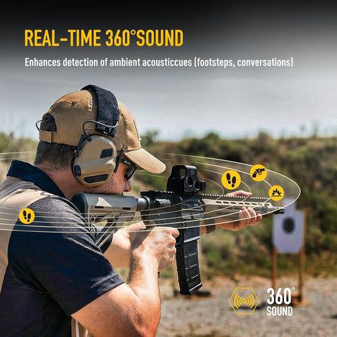 EARMOR M32 PLUS Tactical Headset With Mic, U-174 Connector and ARC Rail Attachments for Military Helmets in Kuwait