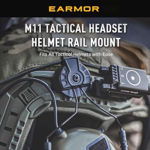 EARMOR M32 PLUS Tactical Headset With Mic, U-174 Connector and ARC Rail Attachments for Military Helmets in Kuwait