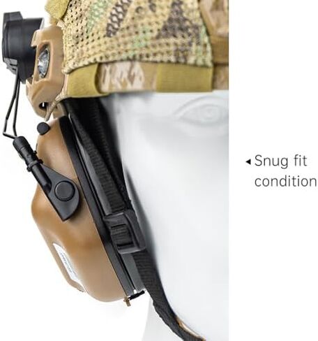 EARMOR M32 PLUS Tactical Headset With Mic, U-174 Connector and ARC Rail Attachments for Military Helmets in Kuwait