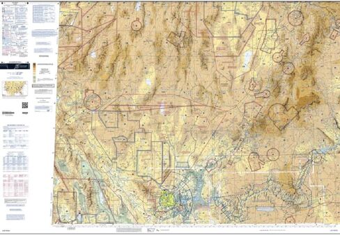 Expired FAA Las Vegas Sectional Chart (SLV) - Wrapping Paper, Decoration, Training Use in Saudi Arabia