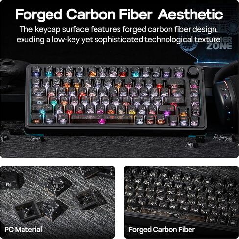 EPOMAKER SmokFiber Keycaps Set, 120 Keys Side-Printed Shine-Through Keycaps in Saudi Arabia