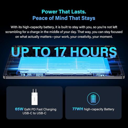 GEEKOM GeekBook X16 Pro Laptop, 16" 2.5K IPS, 2.8 lb Slim Portable Notebook in Saudi Arabia