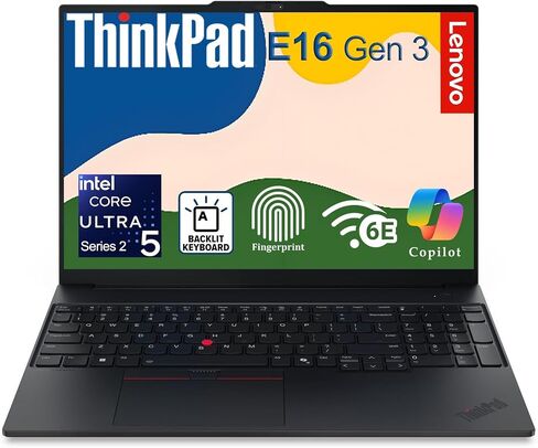 Lenovo ThinkPad E16 Gen 3 Laptop, Ultra 5 225H, 32GB DDR5 RAM, 1TB SSD in Saudi Arabia