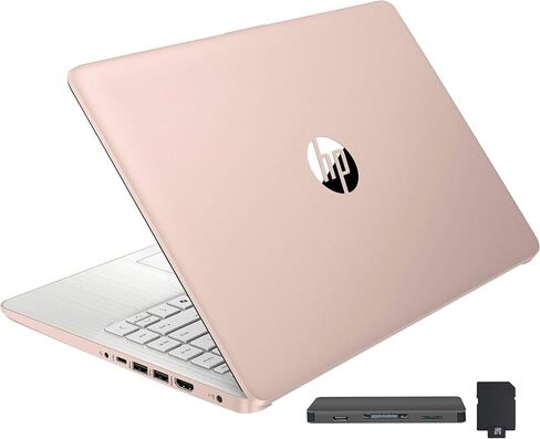 HP Stream 14" HD BrightView Laptop, Intel Celeron N150, 16GB RAM, 288GB Storage (128GB UFS + 160GB Docking Station Set), Intel UHD Graphics, 720p Webcam, Wi-Fi, 1 Year Office 365, Win 11 S, Blue in Saudi Arabia
