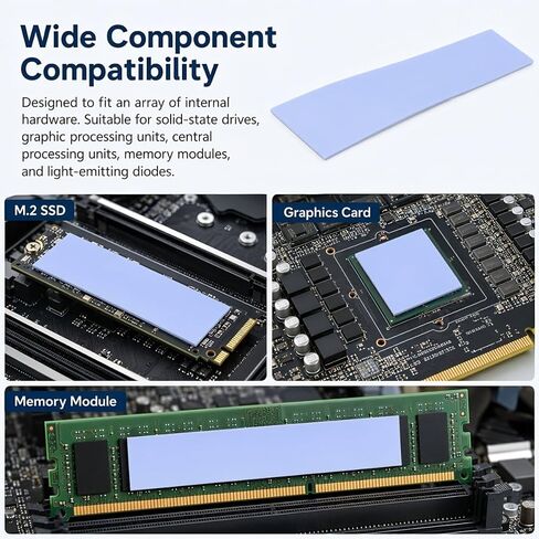 Silicone Heat Dissipation M. 2 SSD Thermal Pad 0.5mm 5pcs in Saudi Arabia