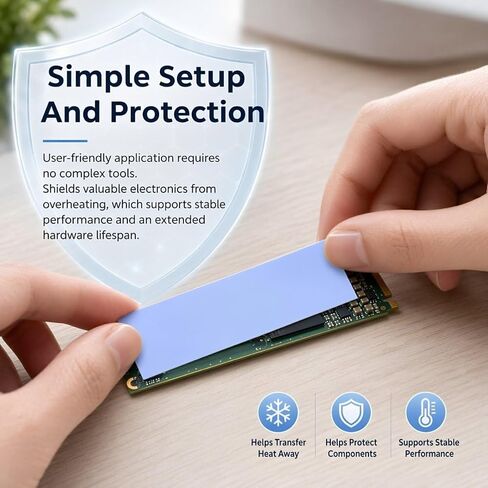 Silicone Heat Dissipation M. 2 SSD Thermal Pad 0.5mm 5pcs in Saudi Arabia
