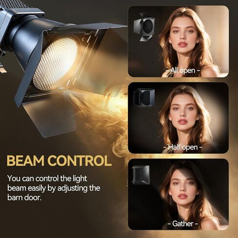 WELLMAKING Bowens Mount Reflector with Barn Door & Color Gels for LED Light in Saudi Arabia