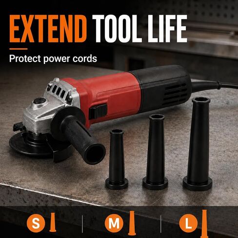 Electric Tool Cable Sleeve, Angle Grinder Electric Boot, Angle Grinder Sleeve Power Cord Strain Relief Cable Protector for Power Tools (3 Sizes) in Kuwait