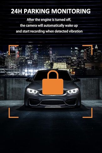 Dual Dash Cam Front and Inside, 1080P Car Camera with Infrared Night Vision in Kuwait