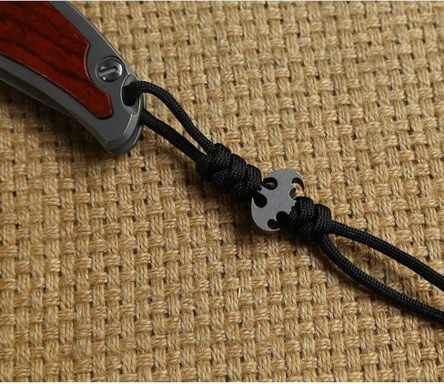 Titanium Paracord Lanyard Beads for Knife Zipper Pull Jewelry, EDC Lanyard Beads Pendant for Flashlight Knuckles Bracelet Necklace in Saudi Arabia