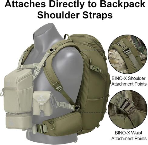 28L Hunting Backpack – 500D DWR Tear-Resistant Nylon, Hiking Daypack with MOLLE Webbing & Hydration Compatible, for Archery, Scouting, and Backcountry Hunts in Saudi Arabia