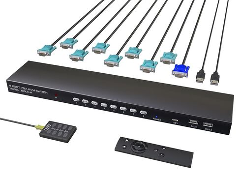 KAGO 8 Port HDMI KVM Switch 4K@60Hz for 8 Computers in Saudi Arabia