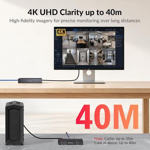 AV Access 4K HDMI KVM Extender Over Cat 6/6A/7 Up to 40m in Saudi Arabia