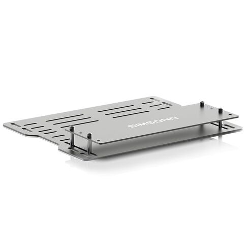 SIMSONN Plus X Sim Racing Pedals PC Racing Simulator Load Cell HE Hydraulic Pedal Support Haptic Reactor-Silver (1 Baseplate Set) in Saudi Arabia
