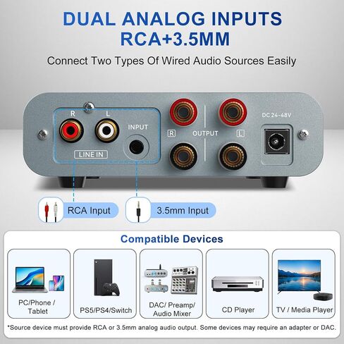 Aveek TPA3255 Stereo Amplifier, 2 Channel Class D Amp for Passive Speakers in Saudi Arabia