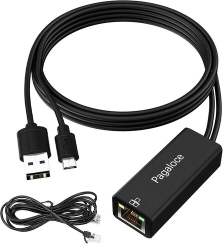 Micro USB to RJ45 Ethernet Adapter, for Fire TV Stick, 3FT, 10/100Mbps in Kuwait