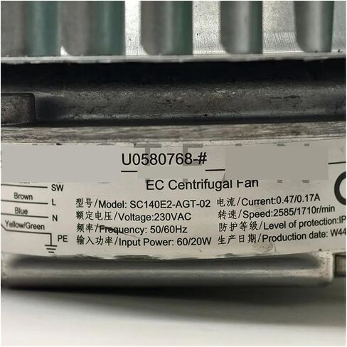 SC140E2-AGT-02 230V 0.47/0.17A 60/20W 2585/1710r/min Fan in Saudi Arabia