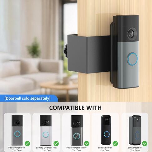 Anti-Theft Blink/Ring Battery Doorbell Camera 2K Door Mount in Saudi Arabia