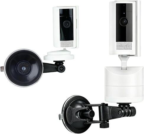 2 Pack Adjustable No-Drill Window Mount Compatible with Ring Indoor Camera in Saudi Arabia