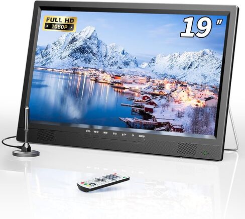 تلفزيون نورثينج 19.2 بوصة محمول مع هوائي، تلفزيون صغير LED 1080 بكسل للتخييم in Kuwait