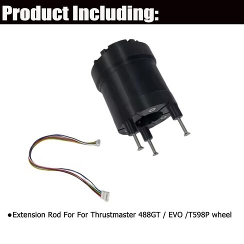 Obokidlyamor Extension Rod For Thrustmaster 488 GT3/Evo Racing 32R Leather/ T598 Steering Wheel;Simulated Racing Game For hyper car wheel work on Multi-Function Stalks Turn Wiper Lever in Kuwait