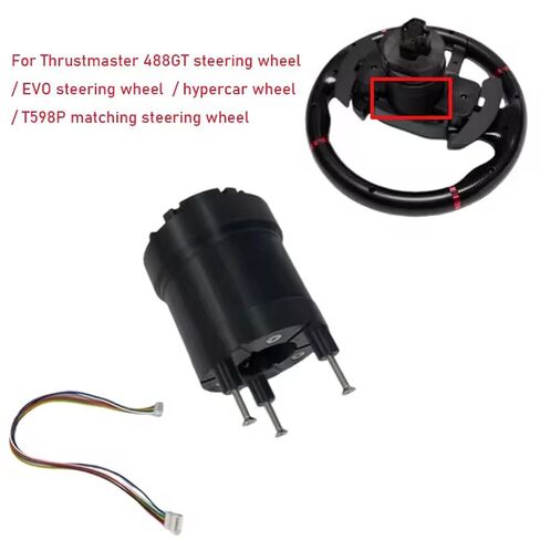 Obokidlyamor Extension Rod For Thrustmaster 488 GT3/Evo Racing 32R Leather/ T598 Steering Wheel;Simulated Racing Game For hyper car wheel work on Multi-Function Stalks Turn Wiper Lever in Kuwait