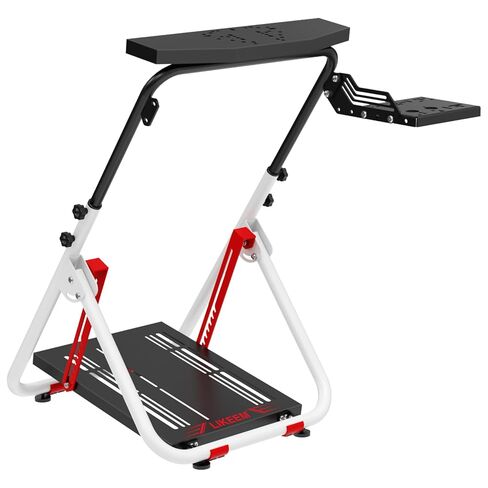 Likeem Foldable Sim Racing Wheel Stand, Racing Steering Shifter Mount for Logitech G25 G27 G29 G920, Racing Simulator Cockpit Video Game Accessories, Shifter Wheel Pedals NOT Included in Kuwait