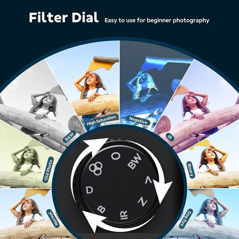 4K Digital Camera for Photography, Autofocus 64MP for Vlogging 3" Screen Dual Lens Selfie Camera 18X Digital Zoom 64GB SD Card, 2 Batteries for Beginner in Kuwait