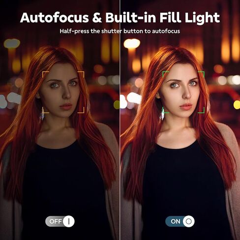 4K Digital Camera for Photography, Autofocus 64MP for Vlogging 3" Screen Dual Lens Selfie Camera 18X Digital Zoom 64GB SD Card, 2 Batteries for Beginner in Kuwait