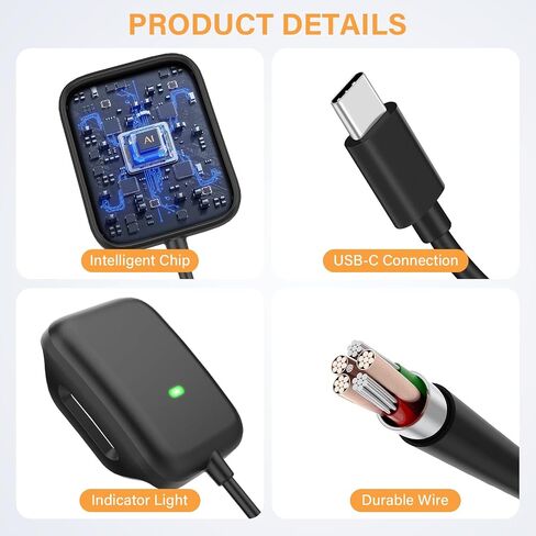 3.3Ft Type-C Charger for Whoop 5.0/MG Basic Smartwatch Charger in Kuwait