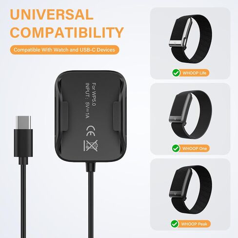 3.3Ft Type-C Charger for Whoop 5.0/MG Basic Smartwatch Charger in Kuwait